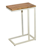 Charlotte - table d'appoint - bois et métal - 25x61x40 cm